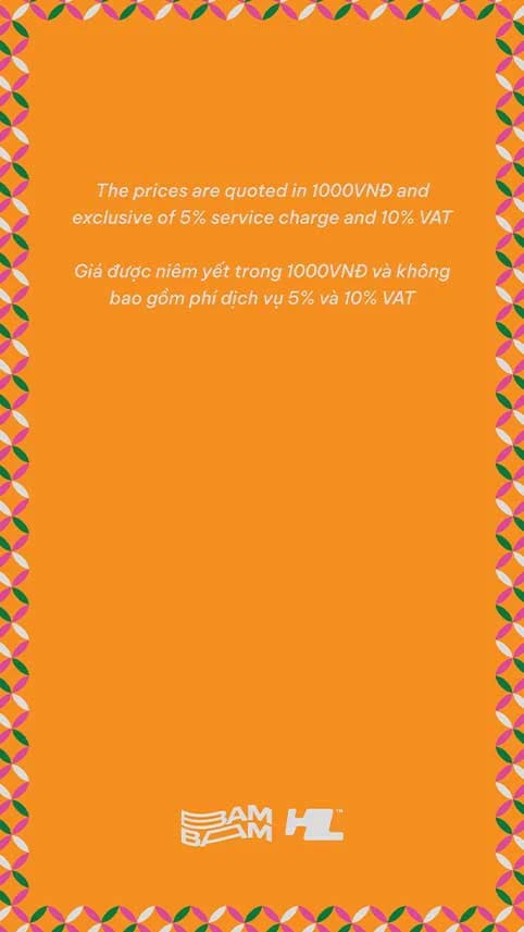 Bam Bam Menu - Image 1