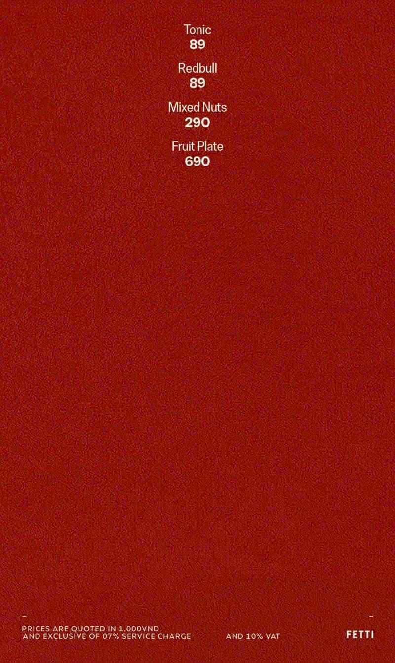 Fetti Lounge Menu - Image 3