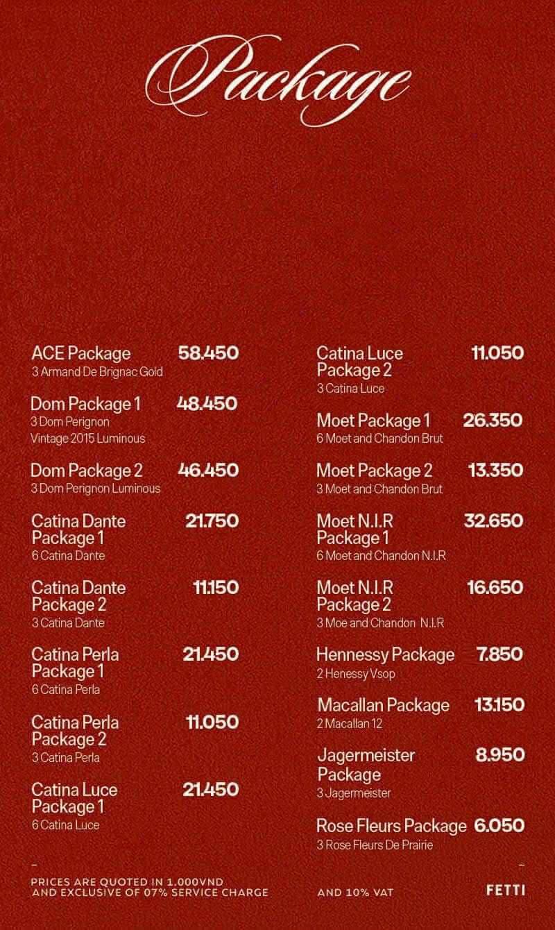 Fetti Lounge Menu - Image 5