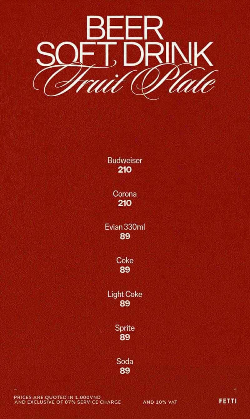 Fetti Lounge Menu - Image 9