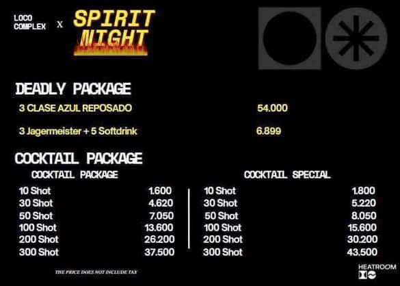 LOCO Complex Heatroom Menu - Image 3