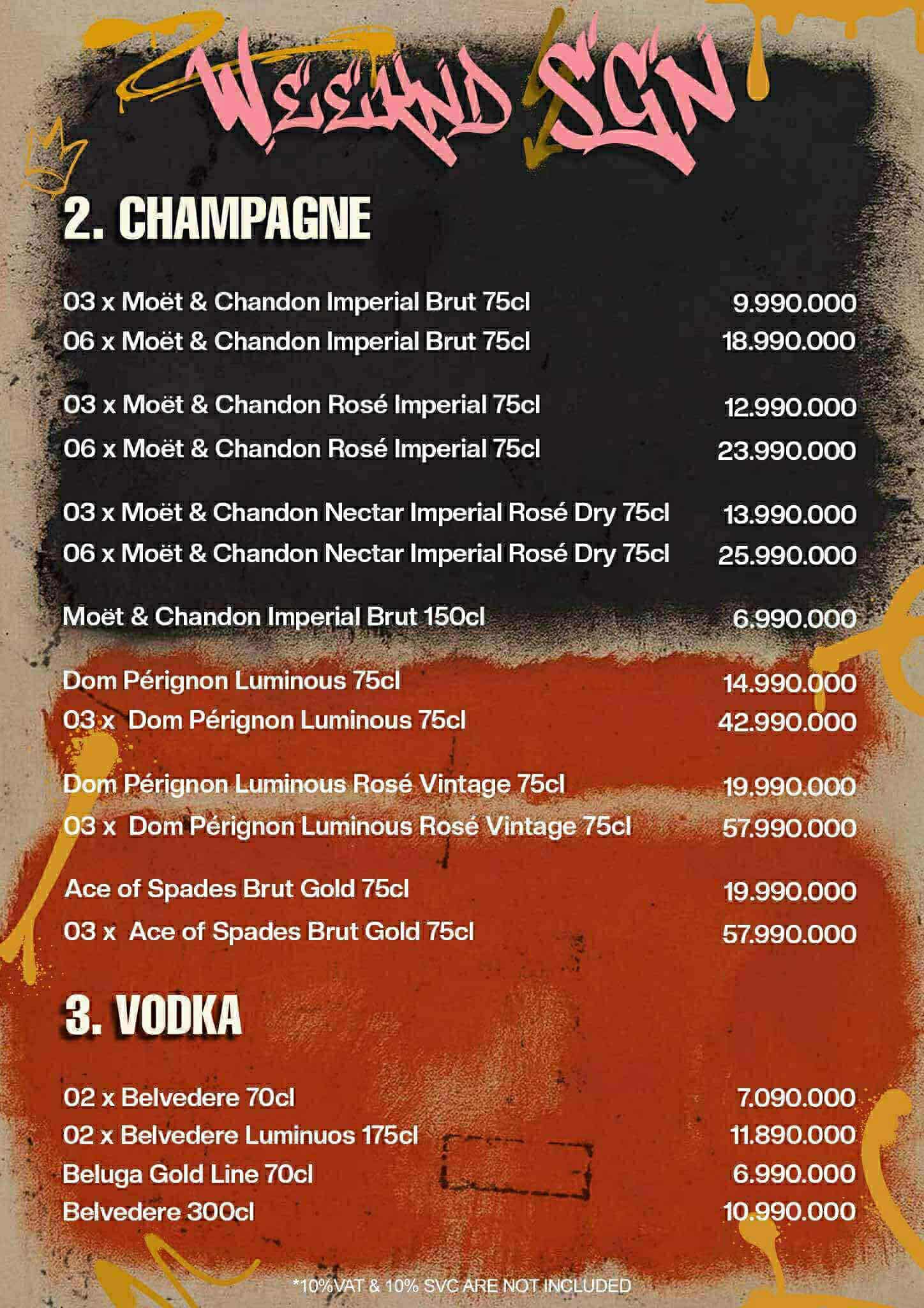 Weeknd SGN Menu - Image 2