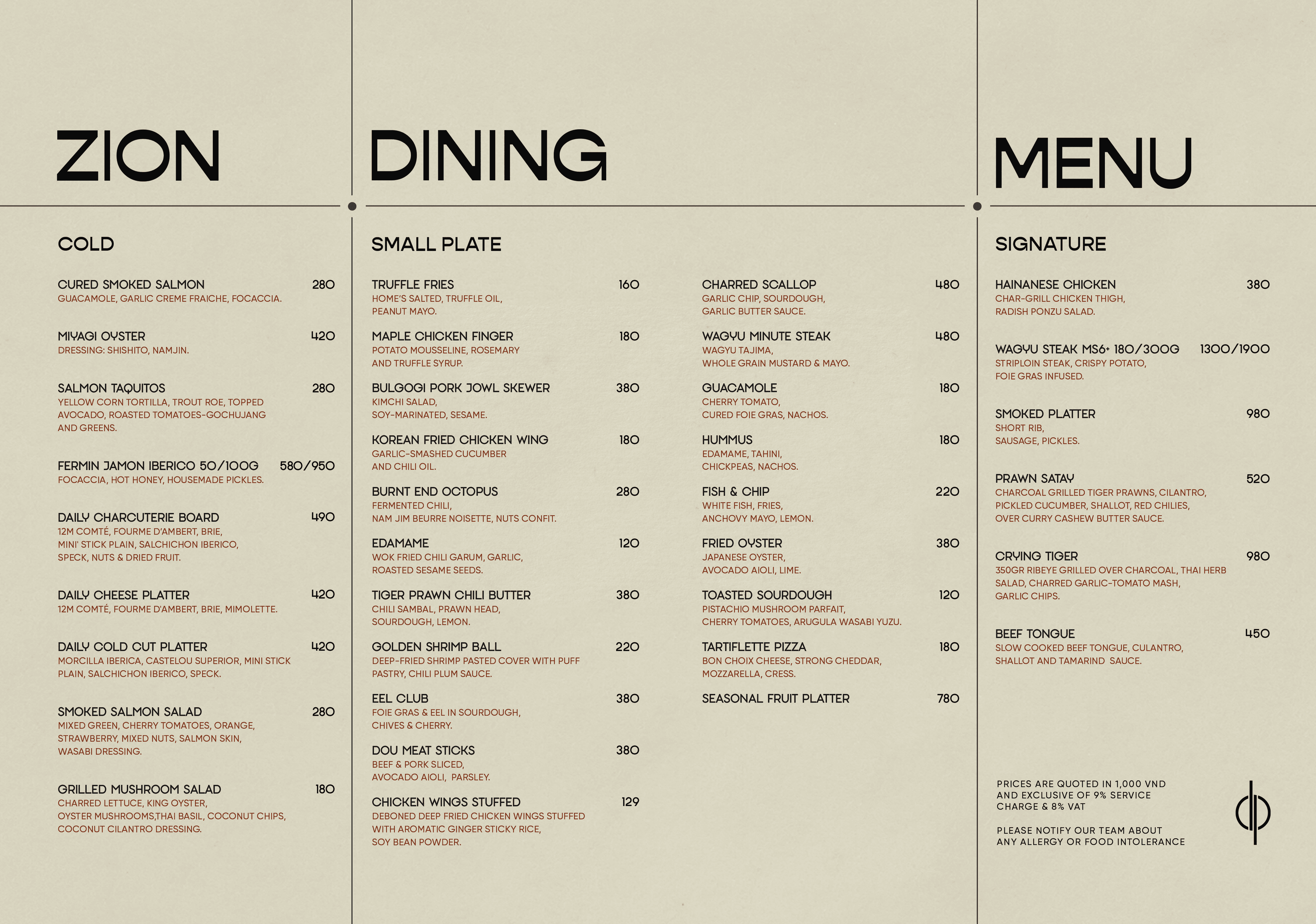 Zion Sky Lounge & Dining Menu - Image 15
